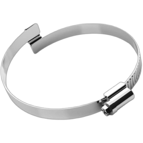 Clip-Grip Hose Clamp, screwable, Steel quality W4, stainless steel 1.4301
