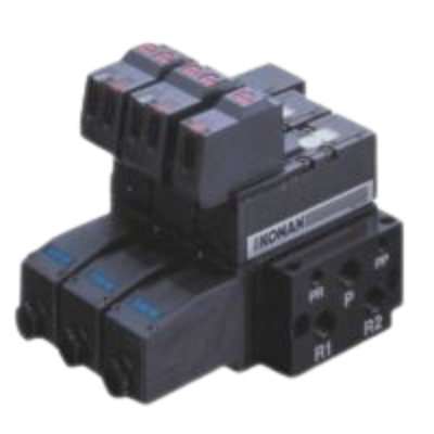 Manifold type - 414/416series - 5-port solenoid valve （Collective exhaust）