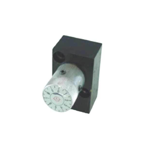 Compact throttle valve with check valve