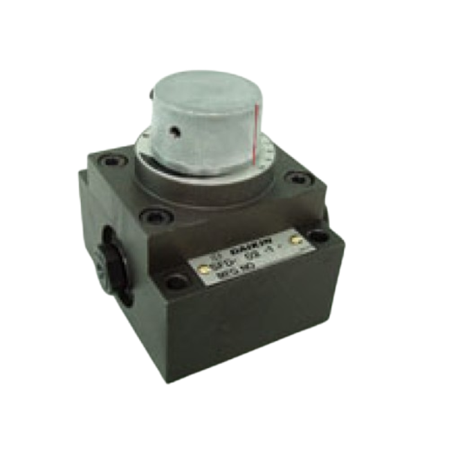 Throttle valve with rotary type deceleration valve (with temperature compensation control)