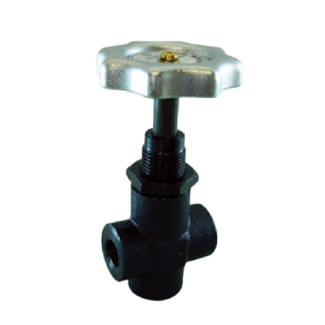 Stop valve for pressure gauges